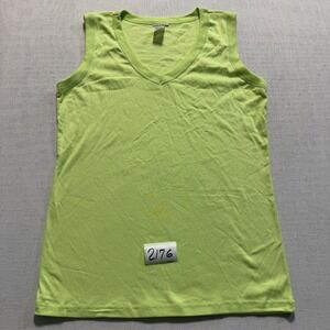 Unbranded V-Neck Tank Top Women XL Lime Green Good